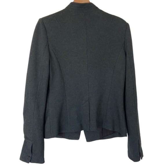 BANANA REPUBLIC GREY STRETCH CLASSIC RAYON BLEND SINGLE BREASTED BLAZER, 10 - Picture 2 of 15